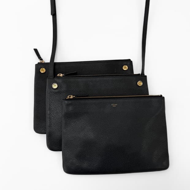 셀린느 트리오 레더 크로스백 스몰
