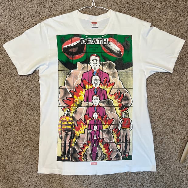 supreme 19ss Gilbert & George DEATH Tee
