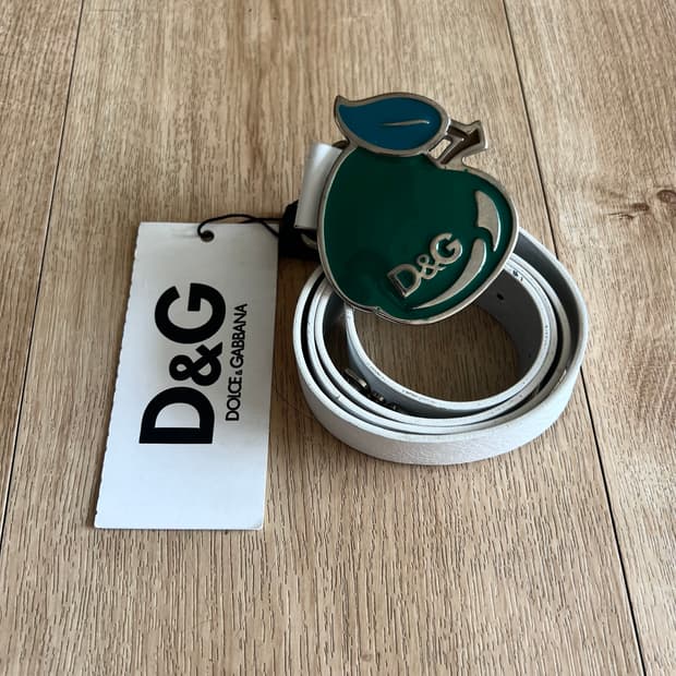 2000s Dolce & Gabbana Green Apple Belt