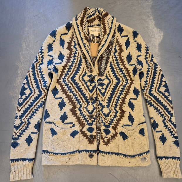 데님앤서플라이 숄카라 가디건