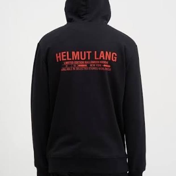 helmut lang halloween edition hoodie