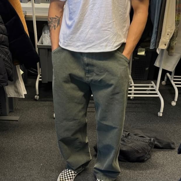 Carhartt wip 칼하트 싱글니 블랙 덕캔버스