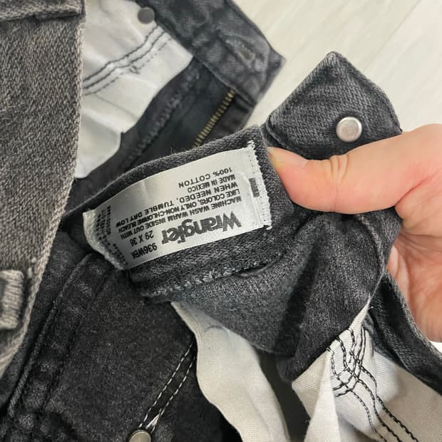 wrangler 스트레이트 흑청 바지