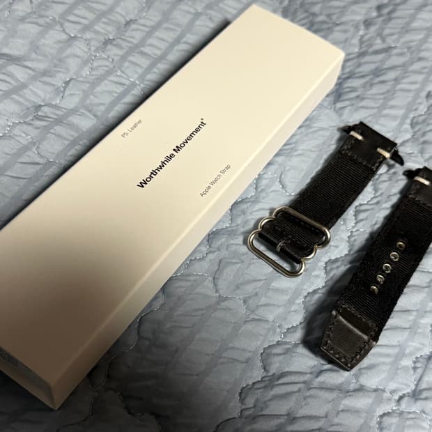 월스와일무브먼트 애플워치 나토 스트랩 블랙&블랙 42-44mm