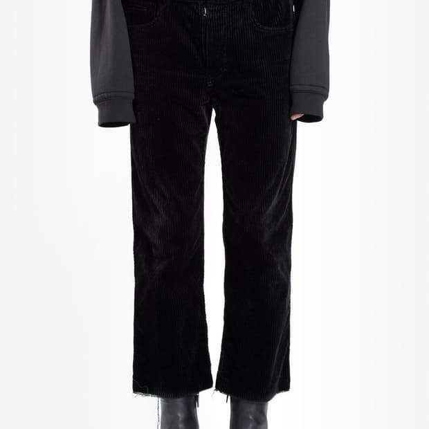 [xs] 하이더아커만 벨벳 크롭 트라우저