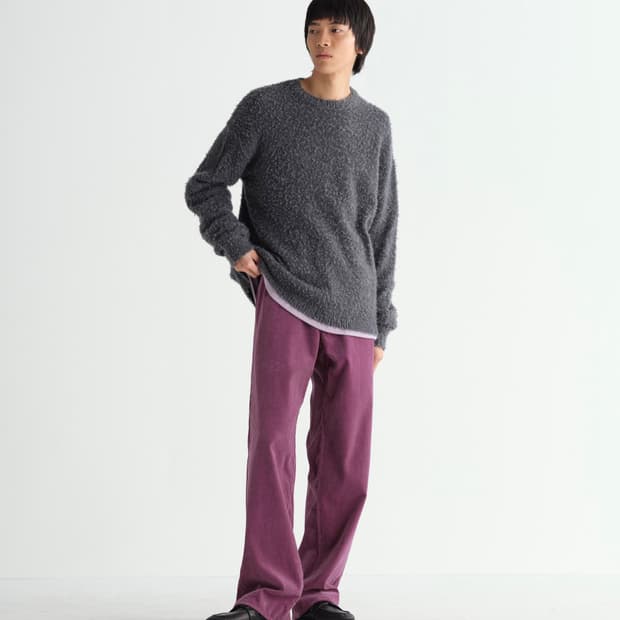 오라리 코듀로이 팬츠 퍼플 3