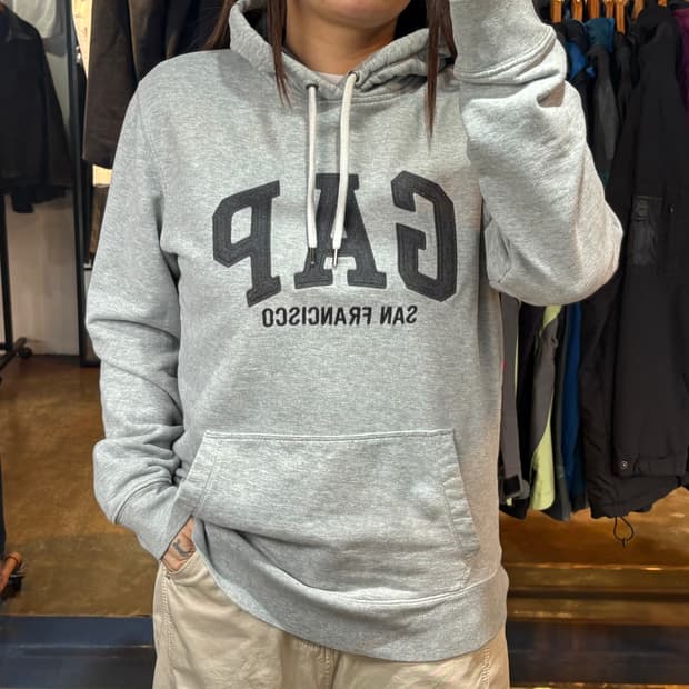 GAP 그레이 후드