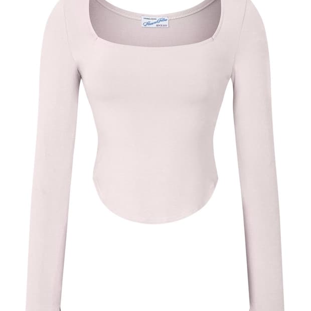 플리즈노팔로우 jina SquareNeck Long Sleeve Top