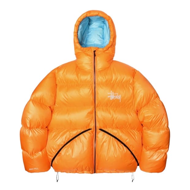 스투시 마이크로 립스탑 다운파카 오렌지