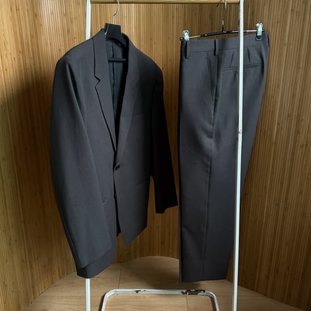 유니클로 U 그레이 셋업