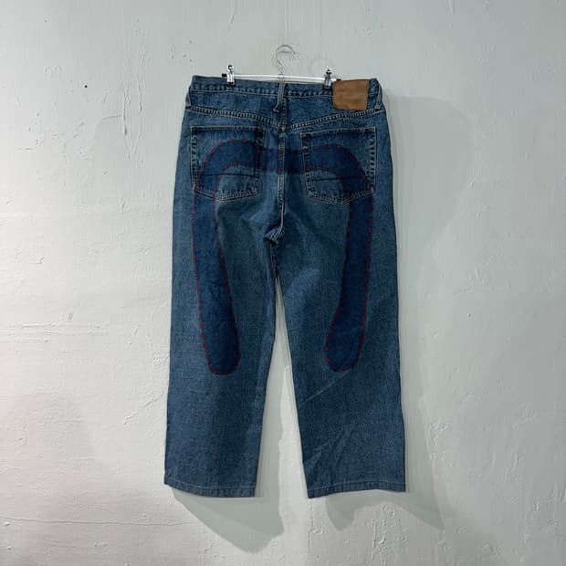 EVISU 에비수 빅로고 데님 청바지 36