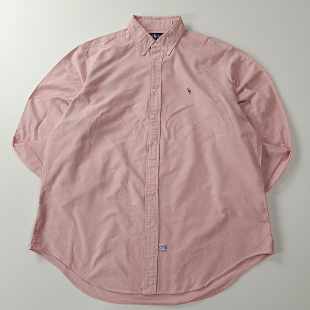 CA275 XL 폴로 90s 말레이시아판 더스티핑크 셔츠 남방