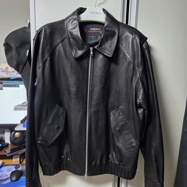 도프제이슨 프리미엄 오버핏 램스킨 베지터블 보머 자켓 XL