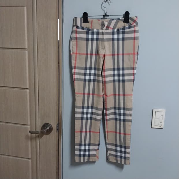 노바체크 여성 26 인치 스판바지