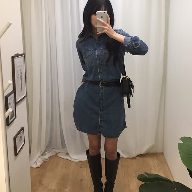 Women GAP Denim Dress 95