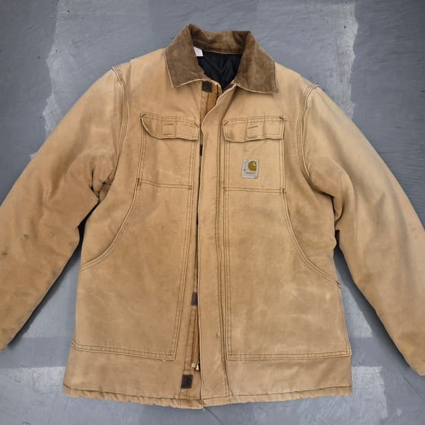 80s 칼하트 덕 캔버스 워크 자켓