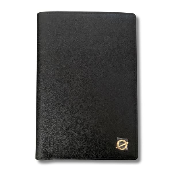 PASSPORT WALLET Black Leather