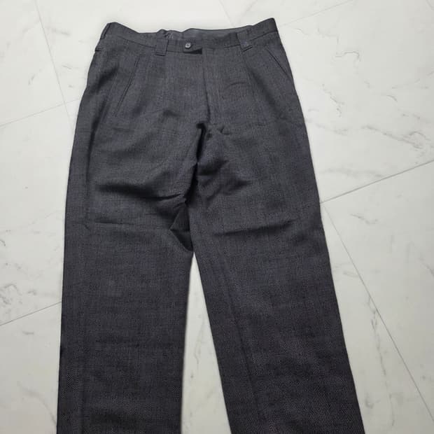 랑방 체크 슬랙스 34