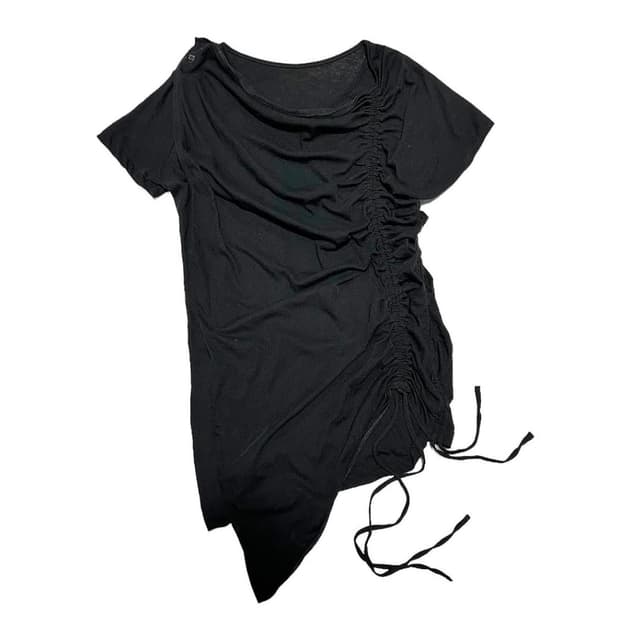 요지 야마모토 레이어드 셔링 탑