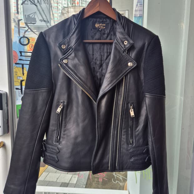 Gold Mine 가죽 라이더 자켓입니다