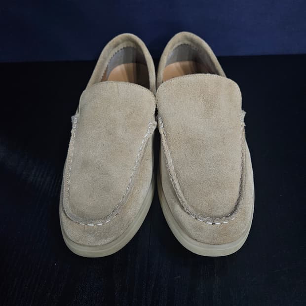 엘칸토 베이지 남성 265 세무 로퍼 