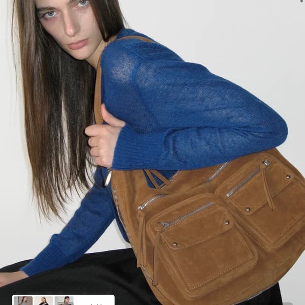 썬번프로젝트 Double Pocket Shoulder Bag