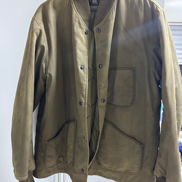 더블알엘 누빔 자켓 XL