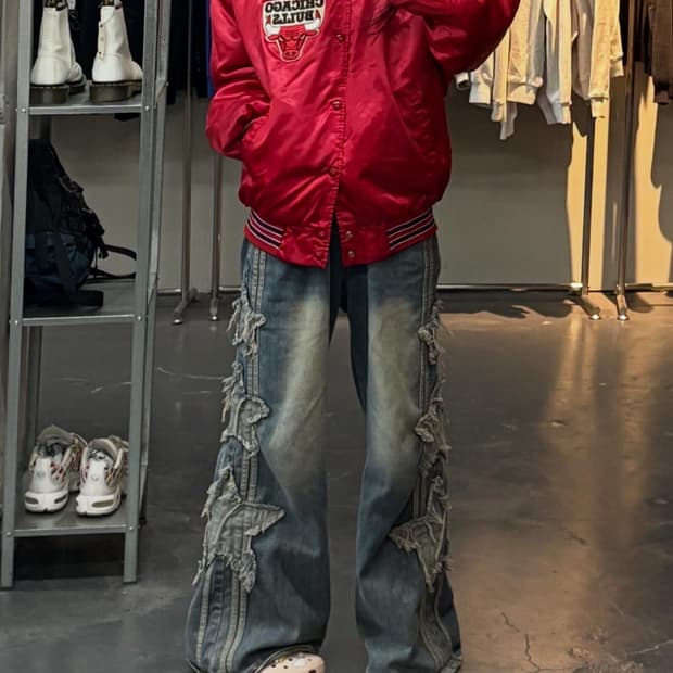 90s 시카고불스 빈티지 새틴 자켓 A2762