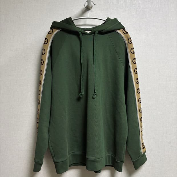 GUCCI 구찌 GG 사이드 스트라이프 후드티