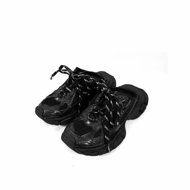 [36] 발렌시아가 여성 3XL 스니커즈 뮬 슬리퍼 블랙 742682