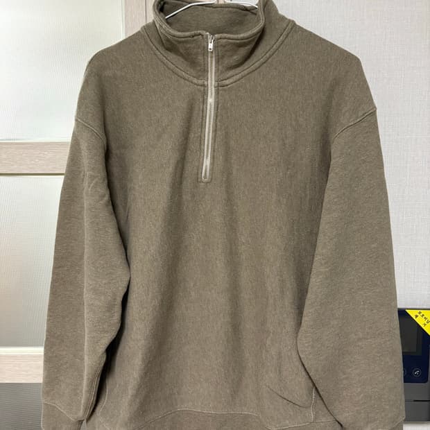 KHAKIS Heather Half Zip Pullover Sage
