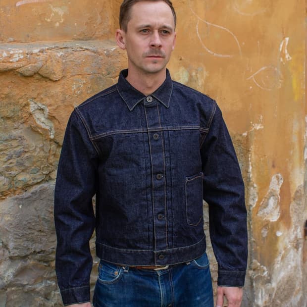 블랙사인 14oz 데님자켓 팝니다.