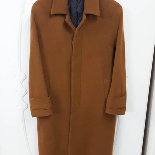 드로우핏 남성 캐시미어 발마칸 코트 브라운 M