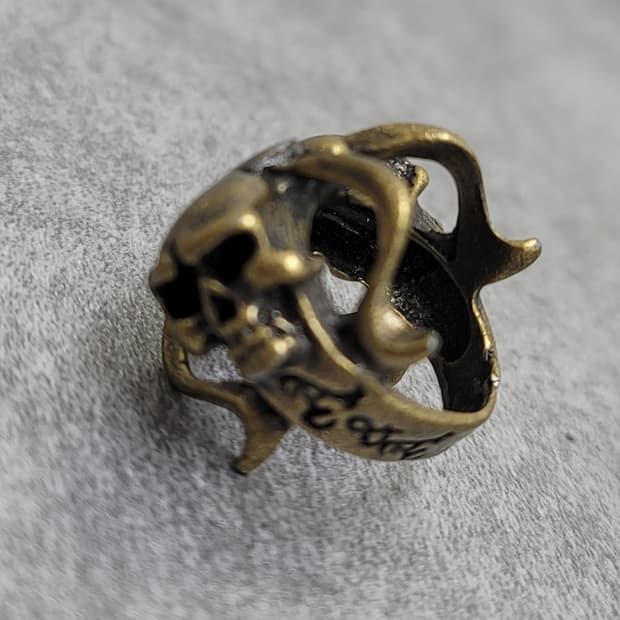 vintage skull ring 