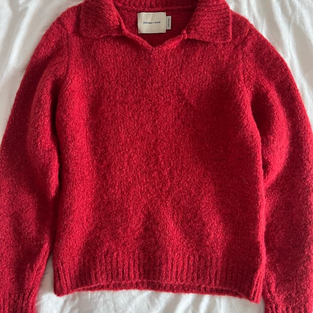 팔로마울 레드 니트