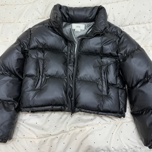 라퍼지 크롭 푸퍼 패딩