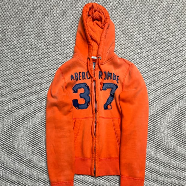 [S] 아베크롬비 후드집업 오렌지