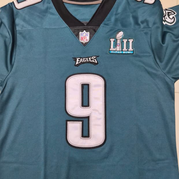 [패치O/소장급] 나이키 NFL 이글스 닉폴스 슈퍼볼 52 유니폼 (M)