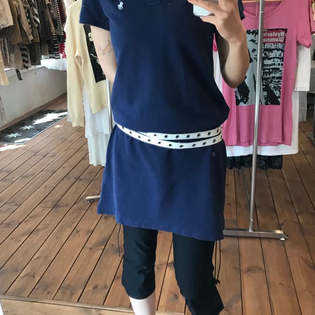 폴로 네이비 원피스