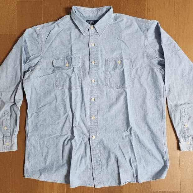 폴로 랄프로렌 데님 샴브레이 셔츠(XL)