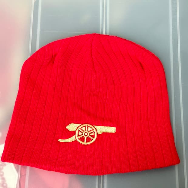 아스날 아크릴 숏 비니 모자 영국산