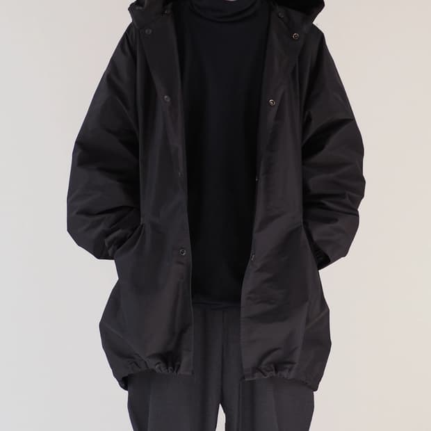 코모리 코튼실크 후디드 코트 택보유