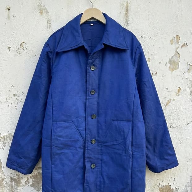 빈티지 Lotus 퀼팅 워크 자켓