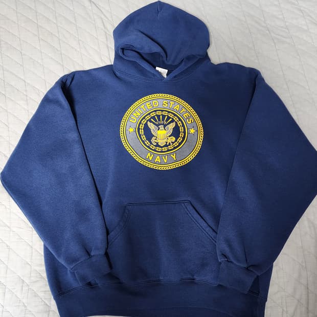[XL] 90s USA 네이비 USN NAVY 빈티지 후드티