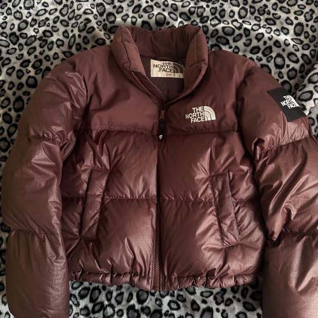 노스페이스 화이트 라벨 눕시 다운 코코아 브라운 S