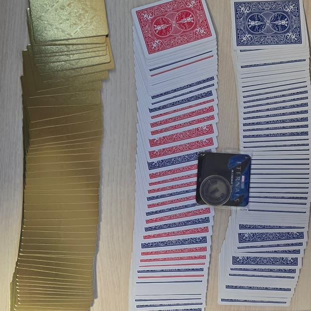 일괄 판매 바이시클 라이더백 컬러체인지용 골드 바 방수덱 이터널스 코인