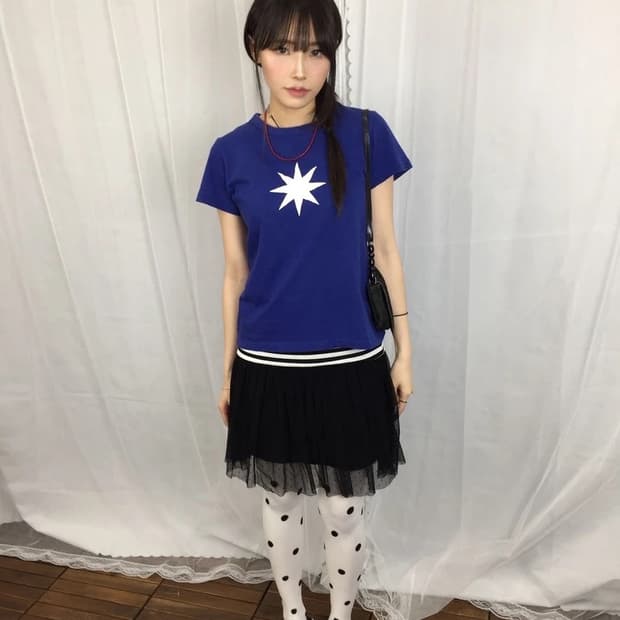 Agnes B Star Blue Tee