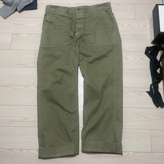 rrl 헤링본 퍼티그 34