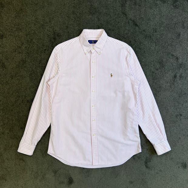 랄프로렌 핑크 스트라이프 셔츠