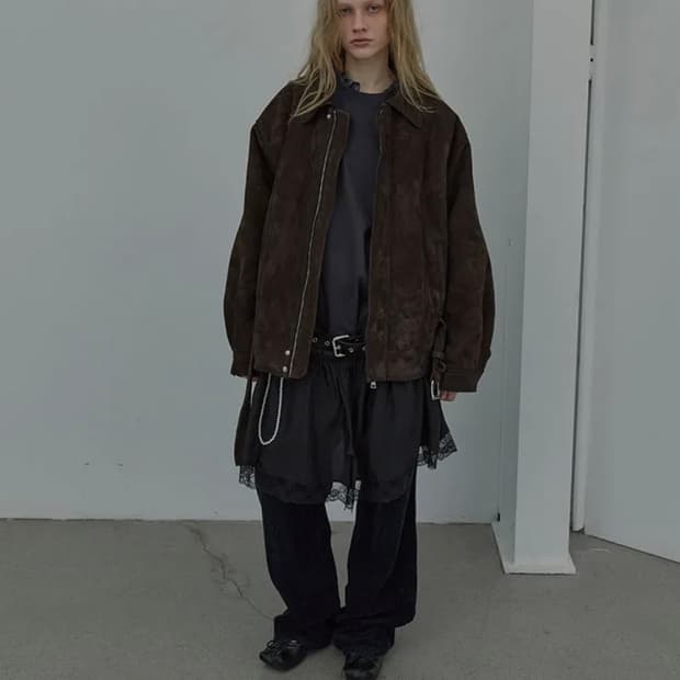 Lcdc 엘씨디씨 스웨이드 볼륨자켓